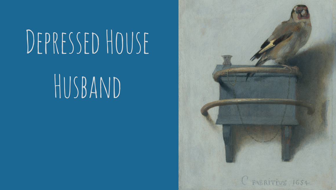 3.16.18 Depressed House Husband cover featuring The Goldfinch